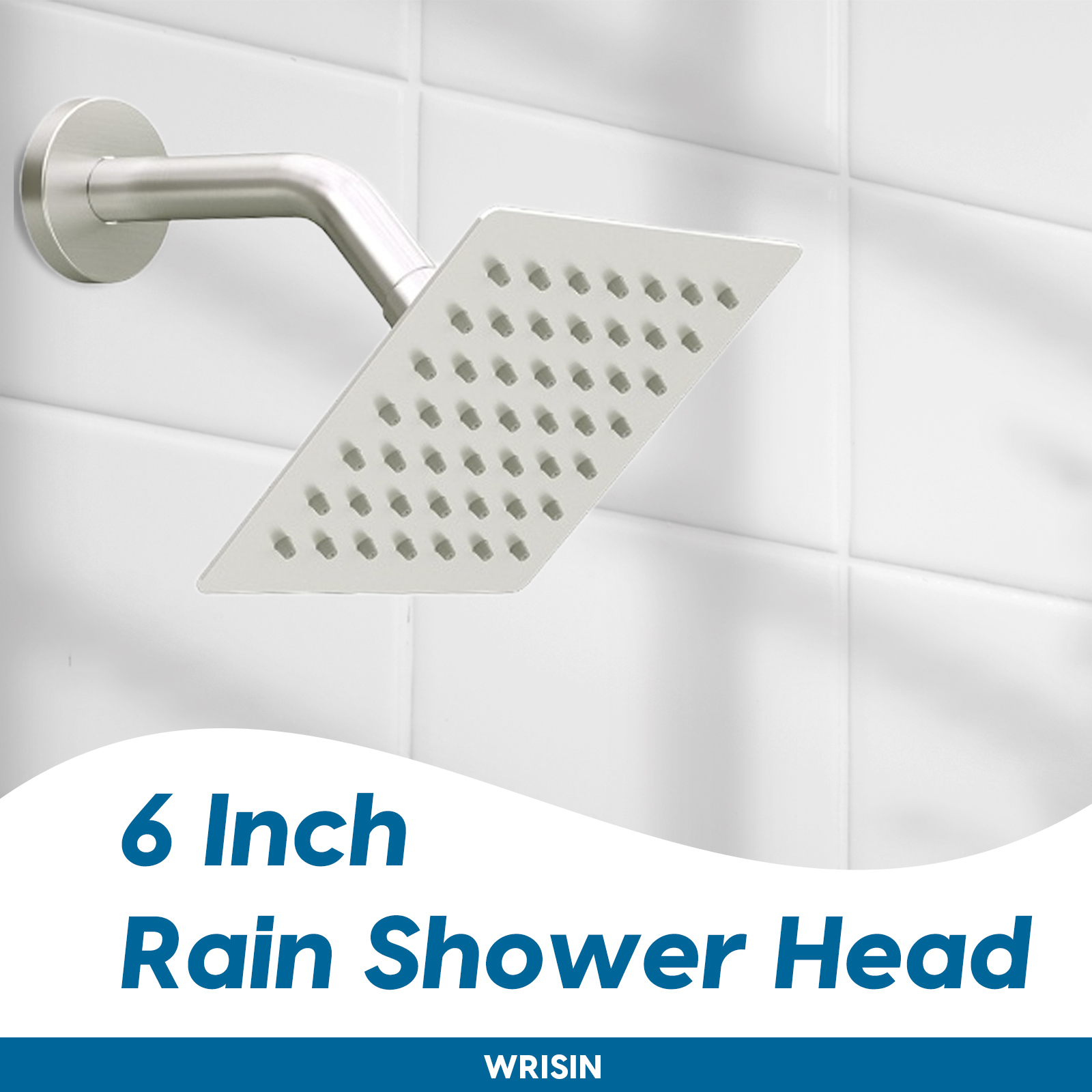 ROSYNEY Tub Shower Faucet Set - with Rain Shower Head, Shower Valve,Tub Spout,Brushed Nickel