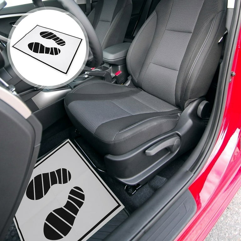 60pcs Disposable Car Foot Mats Floor Protection Paper Mats Auto Portable  Paper Floor Mats