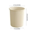 thumbnail image 3 of Kitchen Trash Can, Step-On Garbage Can with Lid, Tall Kitchen & Bathroom Trash Can, Small Office Waste Bin, Beige - Xuniizn, 3 of 8