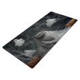 thumbnail image 2 of Leather Keyboard and Mouse Desk Mat Office Desk Accessories Protective Office Desk Decor Desk Pad Mat for Gaming, Work from Home, Office Cat Dressed in White Gauze 16.5" x 35.4", 2 of 9