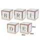 thumbnail image 4 of Caja transparente de oro rosa de 30x30cm para bebé, caja de A-Z con letras, nombre de niña, decoraciones para fiesta de primer cumpleaños, boda, novia, Baby Shower, 4 of 4