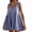 Purple, variant on WIZUTIZ Sundresses for Women Stylish Baggy High Rise Pleated Ruffled Solid Sun Dresses Sleeveless V-Neck Sun Dress for Lady Mini Dress Wrinkle-Free Party Dress Pink