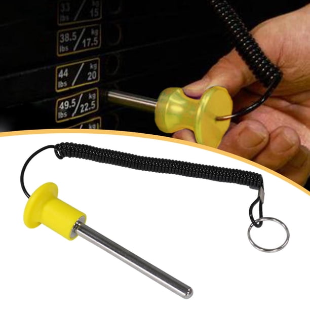 Inserto de pasador de 8 mm para pilas de pesas, compatible con equipos de entrenamiento con poleas de cable. Ideal para gimnasios, universidades, sala