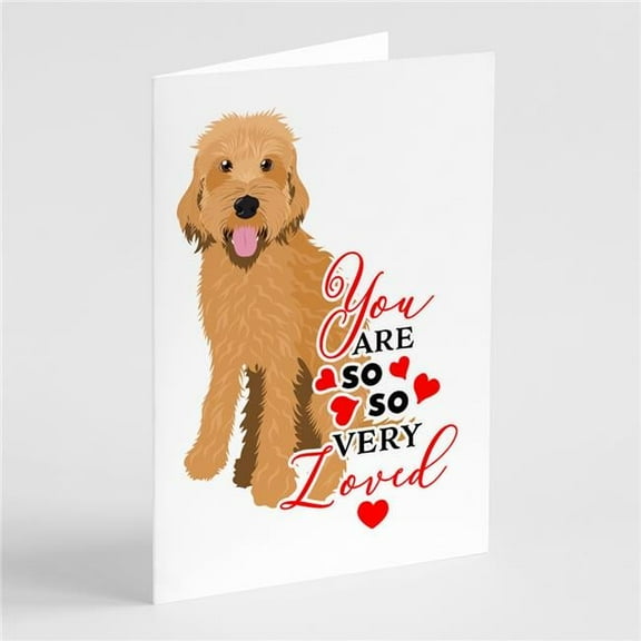 Doodle Liver #4 so Loved Greeting Cards and Envelopes Pack of 8 7 in x 5 in