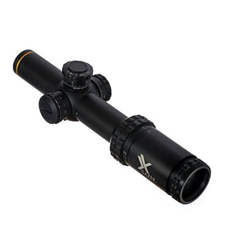 Xgazer Optics Certvision 1-4?24mm First Focal Plane (FFP). illuminated Riflescope, Post & Duplex, illuminated-dot (Best Deals On Hunting Rifles)