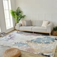 thumbnail image 1 of Rug Branch Nomad Abstract Indoor Area Rug, Beige Blue, Modern - Living Room, Bedroom, Dining Room, and Kitchen, 1 of 6