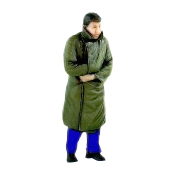 Colección de figuras de simulación a escala 1/87, figuras de personas hechas a mano para casa de muñecas Estilo D