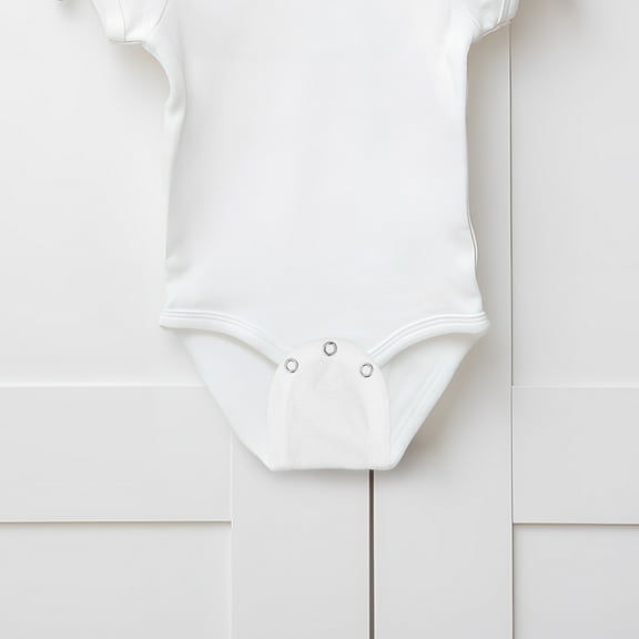 Topbathy 5Set Baby Bodysuit Extenders Cotton White Length Adjustment Snap Button Closure for Everyday Use