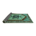 thumbnail image 2 of Ahgly Company Indoor Rectangle Oriental Turquoise Blue Industrial Area Rugs, 2' x 5', 2 of 4