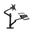 thumbnail image 1 of Aluminum Silver Ergonomics 10"-17" Desk Laptop Stand 32" Monitor Desktop Bracket Computer Mount Full Motion Column Bar ,Easy to Use, 1 of 7
