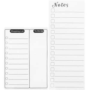 LOVEVER 2 Pcs Rewritable Message Board Magnetic Whiteboard Kitchen Rappel Calendrier pour l'effacement à sec de réfrigérateur