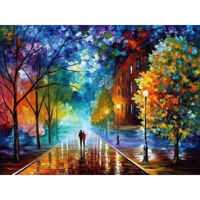 Kits de pintura por números de 16 x 20 pulgadas, pintura acrílica DIY para niños y adultos principiantes con lupa 3X y pinceles