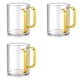 thumbnail image 1 of 3X Vaso para Lavado de Manos con Dos Asas, de Acrílico Transparente de 5 Pulgadas, para el Ritual Judío de Netilat Yadayim., 1 of 5