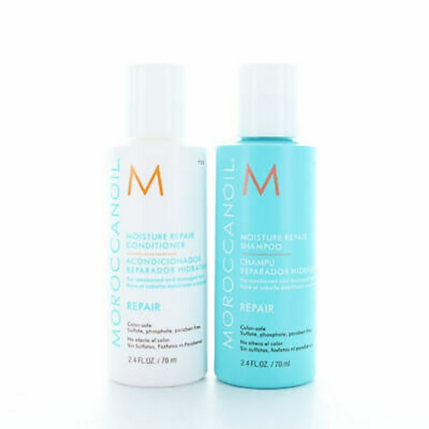Moroccanoil Moisture Repair Shampoo Conditioner 2 4 Oz 70 Ml Travel Combo Walmart Com Walmart Com