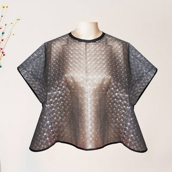 LABSERRON Haircut Cloak 6Pack Multi Color Tpu Plastic Shampoo Cape with Half Transparent Style for Salons