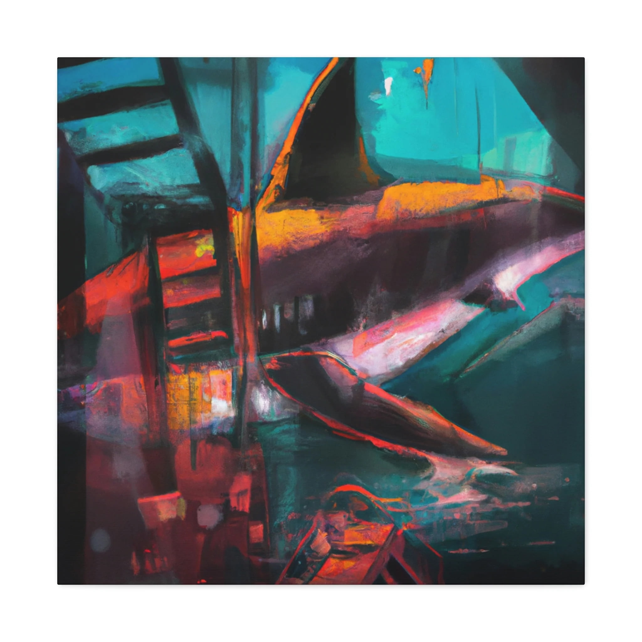 Great White Majesty painting Canvas