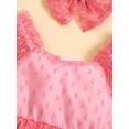thumbnail image 5 of Eyicmarn Trendy Baby Girl Heart Print Tulle Romper Dress and Headband Outfit, 5 of 9