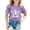 Purple, variant on Trendfront Girls Sea Turtle Hibiscus Flower T Shirt Minimalist Tropical Print Crewneck Short Sleeve Tee Ocean Beach Vacation Clothes Surfing Summer Top