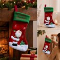thumbnail image 6 of Christmas Snowman Stocking Bag, Gift Bag Ornament Pendant with Festive Design and Classic Style, Tree Hanging for Home, Fireplace, Holiday, Party, Seasonal, Gift, Decor, Green, 6 of 7