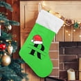 thumbnail image 5 of Coolnut Personalized Christmas Stockings 17.7 inch Customized Christmas Monograms R Green Xmas Stockings Socks Fireplace Hanging Stockings for Family Christmas Decoration, 5 of 6