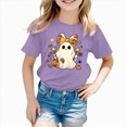 thumbnail image 2 of TOWED22 Toddler Boys Girls Halloween Shirt Graphic Tshirt Kids Tee Spooky Season Short Sleeve Top Fall Outfit, 2 of 7