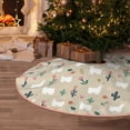 thumbnail image 5 of Fotbe Cute Alpaca Pattern Christmas Tree Skirt, Tree Skirts Plush Christmas Decorations, Christmas Tree Skirts Xmas Decorations Holiday Party Decor-36", 5 of 6