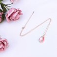thumbnail image 2 of Women Necklace Stylish Cartoon Personality Couple Tulip Flower Pendant Necklace (Rose Golden and Rosy), 2 of 3