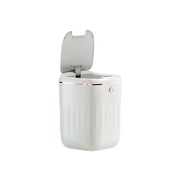 Contenedores de basura 20L Cesta de basura sellada Contenedor de basura para dormitorio Oficina Cocina Blanco Sunnimix Cesto de basura