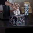 thumbnail image 4 of ZUXONGSY Dragonfly Tissue Box Covers Rectangle PU Leather Tissue Cube Box Cover with Buttons Waterproof Tissue Cover Full Coverage Design Tissue Box Holder for Car Bathroom, 4 of 7