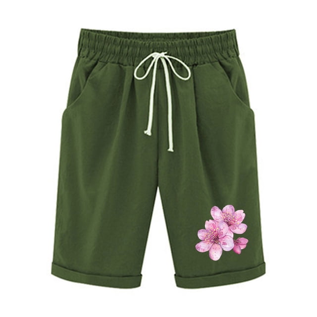 Birdeem Ensemble Haut et Short pour Femmes Shorts à Taille Élastique avec Cordon de Serrage