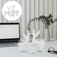 thumbnail image 5 of Gymnture christmas 3 Ceramic Deer Figurines for Xmas Home Decor, 5 of 10