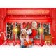 thumbnail image 3 of Fondo fotográfico navideño rojo con tienda de juguetes de Papá Noel, bastón de caramelo en un mundo nevado, pancarta para fiesta navideña familiar, suministros de fondo para fotografía, decoración de, 3 of 8
