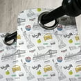 thumbnail image 3 of Ambesonne USA Grommet Curtain, Liberty Manhattan, 50" x 72", Yellow Grey White, 3 of 6