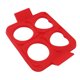 thumbnail image 5 of Molde de tortilla de silicona que evita que se pegue Resistencia a altas temperaturas extraíble Seguro Molde de huevo frito 4 en 1 para herramienta de cocina Rojo, 5 of 10