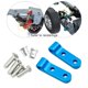 thumbnail image 4 of Los soportes de los amortiguadores traseros se a las piezas de bricolaje del coche del camión 42 1/10 azul CUTICAT montaje de choque rc, 4 of 8