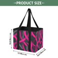 thumbnail image 2 of Collapsible Car Trunk Organizer with Handles 600D Oxford for Car Kitchen and Home Storage, Neon-colored Ribbon 13× 10.2×10.8inch, 2 of 6