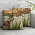 thumbnail image 3 of Qinduosi Rustic Mushroom Pillow Cover Throw Pillow Covers Vintage Printed Pillow Cases Cute Red Cushion Case Sofa Pillows for Home Decor White, 3 of 5