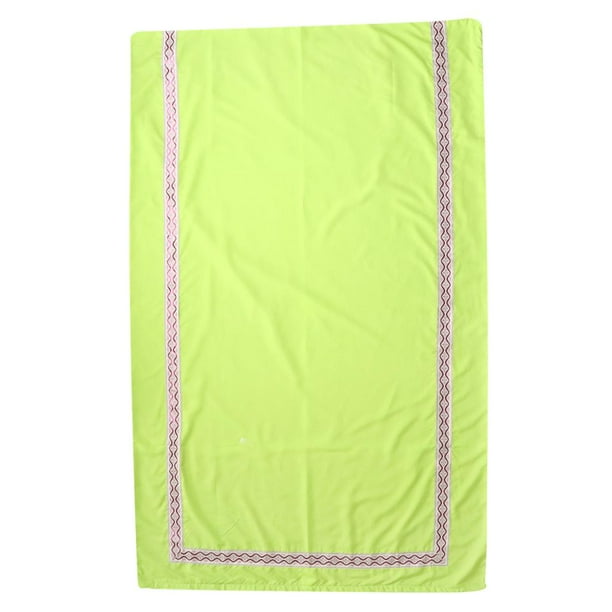 Funda de edredón para camilla de masaje con cremallera, ropa de cama de belleza, colcha de lino, edredón Manzana verde