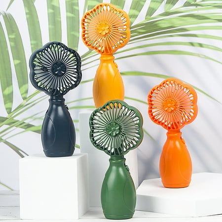 

Xinwanna Mini Fan 1-Speed Keep You Cool Playful Styling Hand Held Desk Fan for School (Yellow)