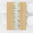 thumbnail image 3 of Remain Unique Linen Table Runner with Green Leaf Pattern 13x72 inch for Spring Summer Home Kitchen Table Decor, 3 of 5