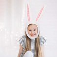 thumbnail image 4 of Rabbit Ear Cap Headwear Cartoon Animal Hat Movable Ears Plush Cute Hat for Women Girls, 4 of 5