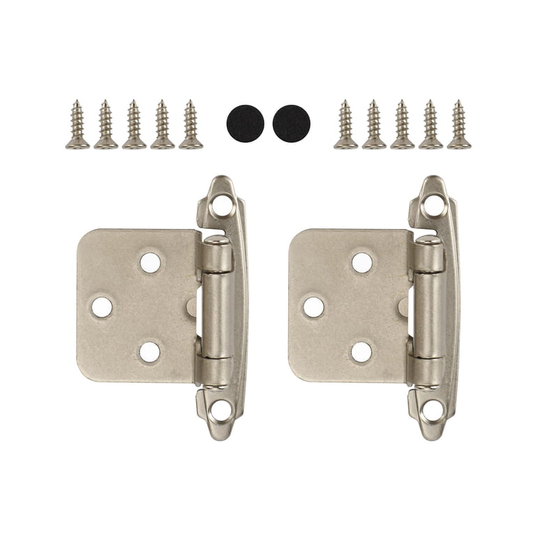 Hyper Tough Cabinet Hinge, Satin Nickel, 2 Pack photo 7