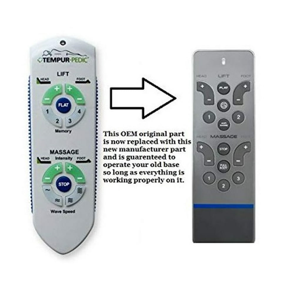Replacement Remote for Tempurpedic Ergo Advance RCWM101 (RCWM119