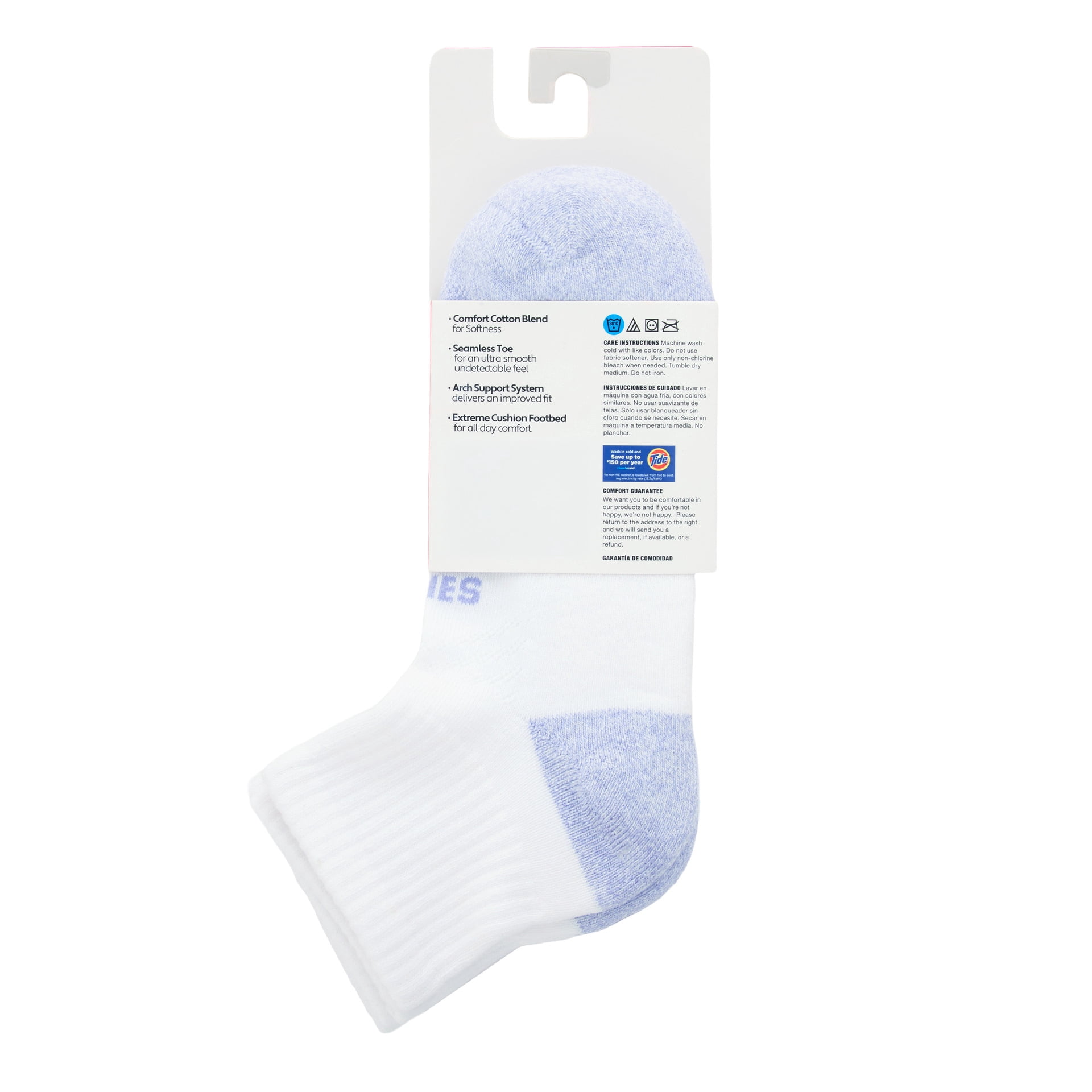 Hanes Women's Absolute Comfort Ankle Socks, 4-Pack, Size 5-9