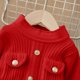 thumbnail image 5 of Falda de tirantes de color liso para niños con cintura elástica, informal y cómoda, de poliéster., 5 of 5