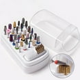 thumbnail image 1 of Support de Perceuse à Ongles Durable avec Boîte Organisatrice de Morceaux Couvercle Transparent Étanche Manucure Maison DIY, 1 of 8