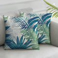 Tropical Leaves Pillow Cases Cushion Covers Leaf Pattern Throw