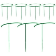 45 Pcs Flower Stand Plant Support Structures Bean Trellis for Raised Bed Small Tomato Cages Garden Supply Ring Crab Claw Orchid Plastic