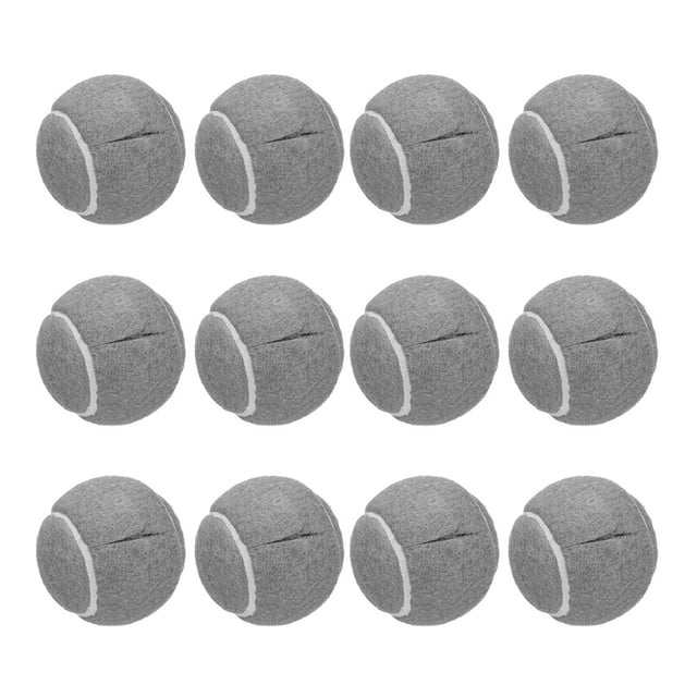 12 Pcs Pelotas de tenis precortadas para andadores, bolas deslizantes precortadas universales, accesorios para andadores, gris