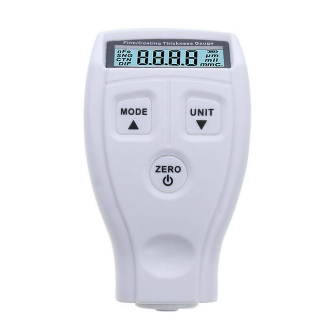 Kuymtek GM200 Medidor Espesor Pintura Probador Medidor Película Medición (Blanco)